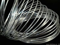 Pamäťový drôt 60 mm - platina (10 kruhov) na náramky
