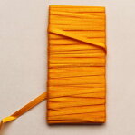 Stuha atlasová šírka 4 mm - oranžová (10 metrov)