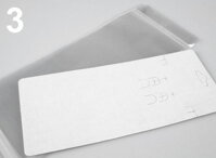 Karta na bižutériu 83x193 mm - biela