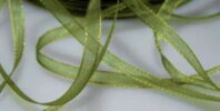 Stuha šifónová š. 3 mm - olivovo zelená