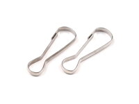 Karabínka jednoduchá 11 mm - postriebrená