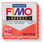 FIMO efekt 204 - transparentná červená (transparent red) (56 g)