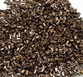 Rokail sklenený sekaný 2 mm - hnedá tm. (20 g)