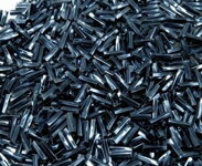 Rokail sklenený tyčka 6 mm - hematit (20 g)