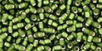 Toho Silver-Lined Frosted - Olive (10 g)