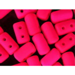Rulla korálky - Neon ružová, 3x5 mm, 10 g
