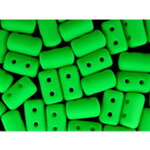Rulla korálky - Neon zelená, 3x5 mm, 10 g