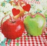 Servítka - Jablká so srdcom