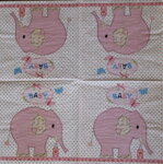 Servítka -Ružový slon