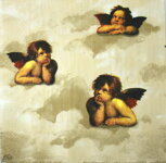 Servítka - Barokový anjelici