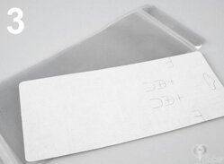 Karta na bižutériu 83x193 mm - biela