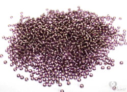 Rokajl sklenený TRANSPARENTNÝ 2 mm - fialová (20 g)