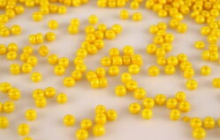 Rokajl sklenený  NEPRIEHLADNÝ 3 mm - žltá (20 g) 