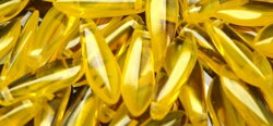 Korálky JAZÝČKY 5x16mm žltá kombinácie (10 ks)