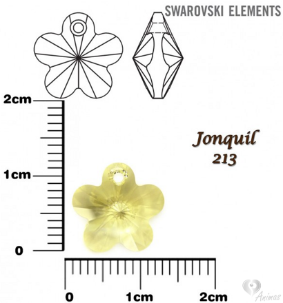 SWAROVSKI ELEMENTS Flower Pendant farba JONQUIL (213) veľkosť  8 mm