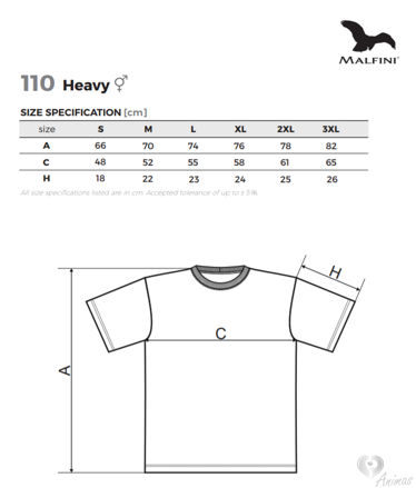 Tričká UNISEX Heavy 110- Adler