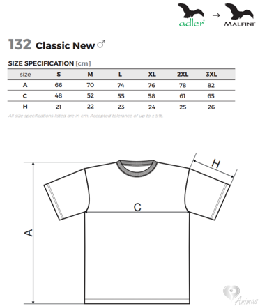 Pánske tričko Classic New 132- Adler