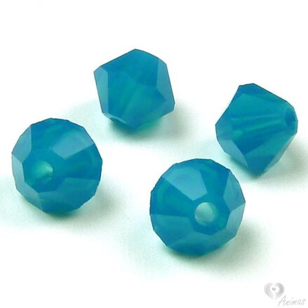 SWAROVSKI ELEMENTS XILION BEAD Caribbean Blue 4 mm (20 ks)