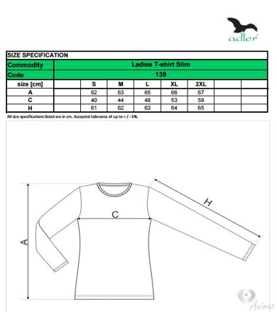 Tričko dámske Slim 139- Adler
