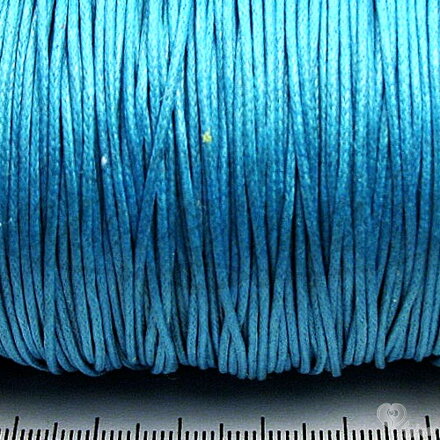 Voskovaná šnúrka 1,5 mm - svetlo modrá