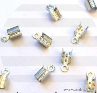 Koncovka plochá 10x3 mm - strieborná