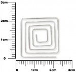 Špirálka štvorec 20x20 mm (2 ks)