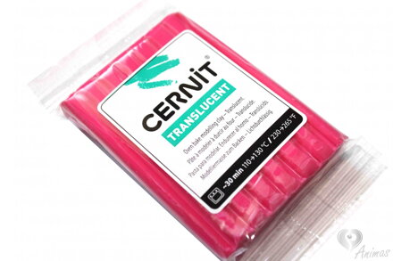 Cernit transparent 474 - červený rubín (ruby red) (56g)