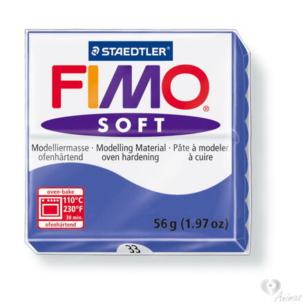FIMO soft 33 - tmavo modrá (brilliant blue) (56 g)
