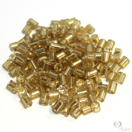 Rokail sklenený sekaný 3 mm - zlatý (20 g) 