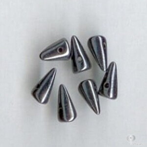 Ihlany (spikes) Černy hematit 5x8 mm (10 ks )