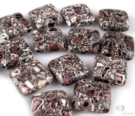 Štvorec - Croissant, 18x18 mm (2ks)