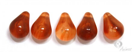 Kvapky oranžovohnedé 13 mm, 5 ks