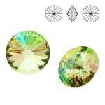 SWAROVSKI ELEMENTS RIVOLI 1122 LUMINOUS GREEN – 14mm