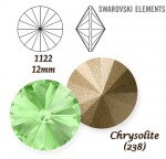 SWAROVSKI ELEMENTS RIVOLI 1122 CHRYSOLITE (238) 12mm