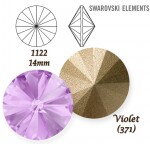 SWAROVSKI ELEMENTS RIVOLI 1122 VIOLET (371) 14 mm