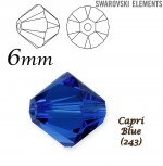 SWAROVSKI ELEMENTS XILION BEAD 5328 CAPRI BLUE (243)