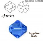 SWAROVSKI ELEMENTS XILION BEAD 5328 SAPPHIRE (206)